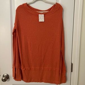 Orange Free People Sweater